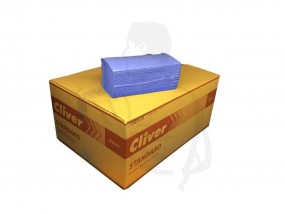 Handtuchpapier, 1-lg., Recycling, blau, 25x23 Standard ZickZack (ZZ) V-Falz, 40g/m²