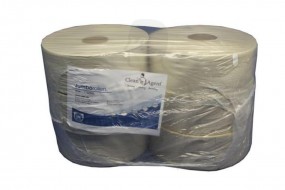 Jumbo Toilettenpapier, 28g/m² D26cm, 1-lg 525m natur, geprägt KernD60 Breite 90mm MaxiRolle
