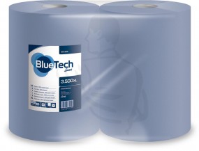 Putzpapierrolle, 3-lg., 22x38, 500 Blatt Farbe blau, 3x20 g/m³, sehr saugfähig