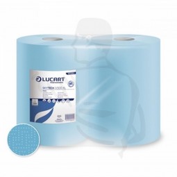 Putzpapierrolle, 3-lg., 36x36, 500 Blatt Farbe blau, 3x20 g/m², sehr saugfähig