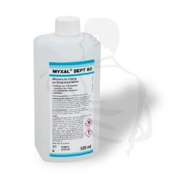 Haut,- Händedesinfektion Myxal®-SEPT 80, 500ml alkoholische Händedesinfektion, parfümfrei