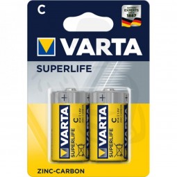 Batterien VARTA Superlife D-Cell (L)R14 (2er Pack) high energy Alkaline 1,5V -Standartbatterie-