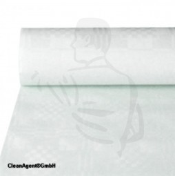 Papiertischdeckenrolle ,80cmx50m aus weißem geprägtem Zellstoff 