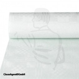 Papiertischdeckenrolle ,100cmx100m aus weißem geprägtem Zellstoff 