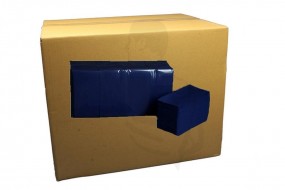 Servietten 3-lg,33x33 cm, 1/8 Falz, blau Tissue, saugstark und reißfest Uni Farben