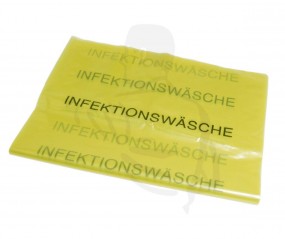 Infektionswäschesack 640x1000mm (85L) 20er Gelb-transparente Wäschesäcke mit ca. 85mµ
