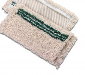 Breitwischmopp Baumwolle Schlinge grün Innenmaß: ca. 25x44cm, 2-seitig verwendbar