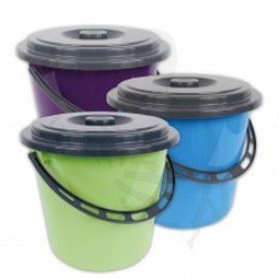 Kunststoffeimer MIT DECKEL 5 Liter und Plastebügel aus Kunststoff farbig