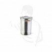 Mehrzweckeimer verzinkt mit Deckel, 14 Liter ideal für Asche geeignet, -runde Ausführung-