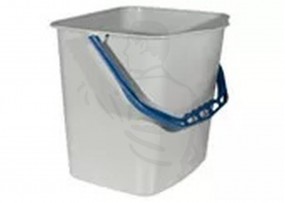 Eimer rechteckig grau mit blauem Henkel, 17 Liter für Reinigungswagen MATRIX PRESS