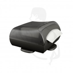 Serviettentischspender, H112xL218xT290 schwarz Stand aus Kunststoff - Tableturn -