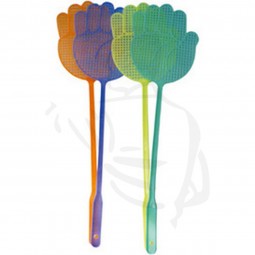 Fliegenklatsche mit Handgriff, 47cm (2er Set) aus Kunststoff farbig sortiert - Hand-
