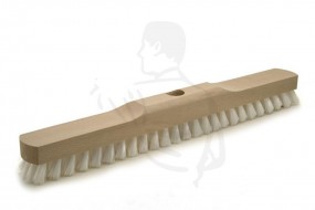Wischer Perlon, 1-loch, MIT GEWINDE 40cm Holzkörper, unlackiert, (PPN Borste)