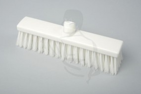 Hygiene-Besen aus Kunststoff WEIß 28X5cm mit weicher Polyester-Borste PBT 0.3