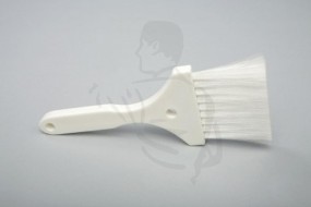 Hygiene Flachpinsel PBT0.15, 3Zoll/7cm Körper und Griff aus weissem Kunststoff