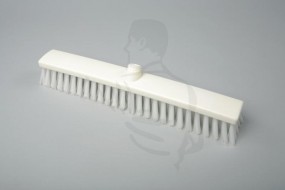 Hygiene-Besen aus Kunststoff WEIß 50X6cm mit weicher Polyester-Borste PBT 0.3