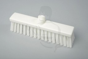 Hygiene-Besen aus Kunststoff WEIß 28X5cm mit weicher, geschlitzter Polyester-Borste PBT 0.3