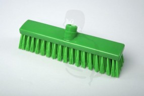 Hygiene-Besen aus Kunststoff GRÜN 28X5cm mit weicher, geschlitzter Polyester-Borste PBT 0.3