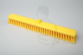 Hygiene-Besen aus Kunststoff GELB 60X6cm mit weicher, geschlitzter Polyester-Borste PBT 0.3
