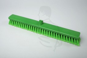 Hygiene-Besen aus Kunststoff GRÜN 60X6cm mit weicher, geschlitzter Polyester-Borste PBT 0.3