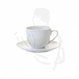 Kaffee Tasse mit Henkel aus Porzellan 250ml mit Untertasse 