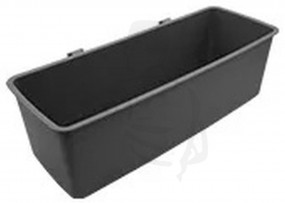 Einhänge-Wanne aus Kunststoff, grau für Reinigungswagen VARIX PRESS/BOX