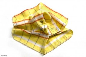 Staubtücher, gelb/gestreift, 35x35 dicke textile Qualität, 140 g/m²