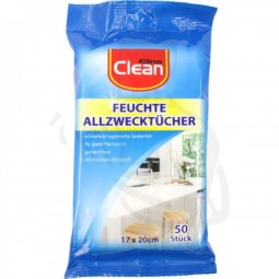 Feuchte Allzweckeinigungstücher (50er) 17x20cm hygienische Sauberkeit mit frischem Duft