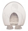Doppel WC-Papier Einzelblattspender Aqua -6980- weiß, aus schlagfestem Kunststoff