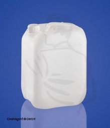 Leerkanister aus Kunststoff, 10 Liter mit Verschlußdeckel (weiß/transparent)