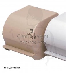 Toilettenpapierhalter geschlossene Ausführung aus Kunststoff passend für 1 Kleinnrolle weiss