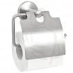 WC-Papierhalter Edelstahl mit Blende zur Wandmontage für 1 Kleinrolle 15,5x6x11cm