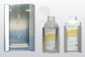 Wandhalter aus Edelstahl für Flaschen 500ml passend für Euroflaschen/ Rundflaschen/Kartuschen