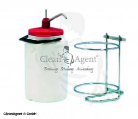 Spender und Wandhalter Set aus Mtall für 3kg Handwaschpaste für wandmontage -komplett-
