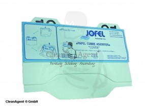 Schutztüten aus beschichteten Papier, für WC-Brillen aus 100% Zellstoff, weiß