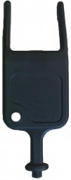 Ersatzsschlüssel aus Kunststoff schwarz Kombi (2 Zake) für HTP/HRS Spender Jofel
