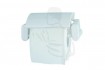 Toilettenrollen-Halter aus Kunststoff weiß geeignet für 1 Toilettenpapier Kleinrolle
