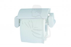 Toilettenrollen-Halter aus Kunststoff weiß geeignet für 1 Toilettenpapier Kleinrolle