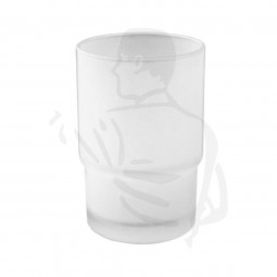Zahnputzbecher Ersatzglas aus satiniertem Glas passend für 