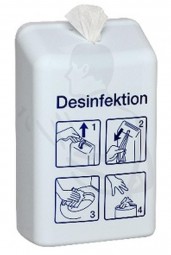 WC Sitz Desinfektionstuchspender Greven, weiß passend für Nachfüllpacks Includal Wipes