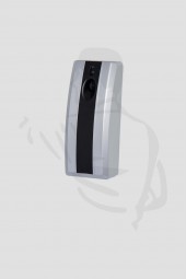 Duftspender CleanAgent mit Lichtsensor silber/schwarz aus schlagfestem Kunststoff