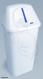 Abfallbehälter mit Klappdeckel, 50 Liter aus schlagfestem Kunststoff 