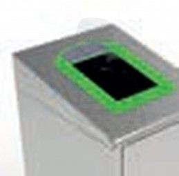 farbiger Rahmen zur Mülltrennung, grün passend zu Modulare Recyclingstation 