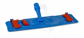 Quickklapphalter blau, für Laschensystem, 40 cm mit Arretierverschluss aus Kunststoff