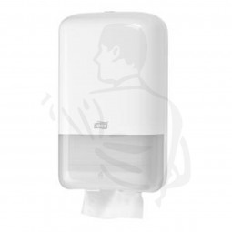 Toilettenpapierspender Einzelblatt Tork Elevation aus weißem Kunststoff T3 verschließbar -555000-
