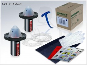 Geruchsverschluss URIMAT MB-Active Trap mit vertikaler Membrantechnik für URIMAT ceramic