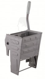 Ersatzflachpresse/Vertikalpresse grau aus Metall speziell geeignet für Mini Bucket