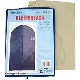 Kleidersack atmungsaktiv, 105x60cm mit Reisverschluß, in der Farbe blau