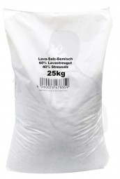 Streugut Lava Salzgemisch Körn.1-5, 25kg -das umweltfreundliche Winterstreukorn-
