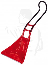 Schneefix aus Kunststoff, rot, 66cm Schneeschieber ideal für Fußwege -komplett-